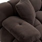 Calliope 79" Modular Loveseat - Dark Brown - Image 5