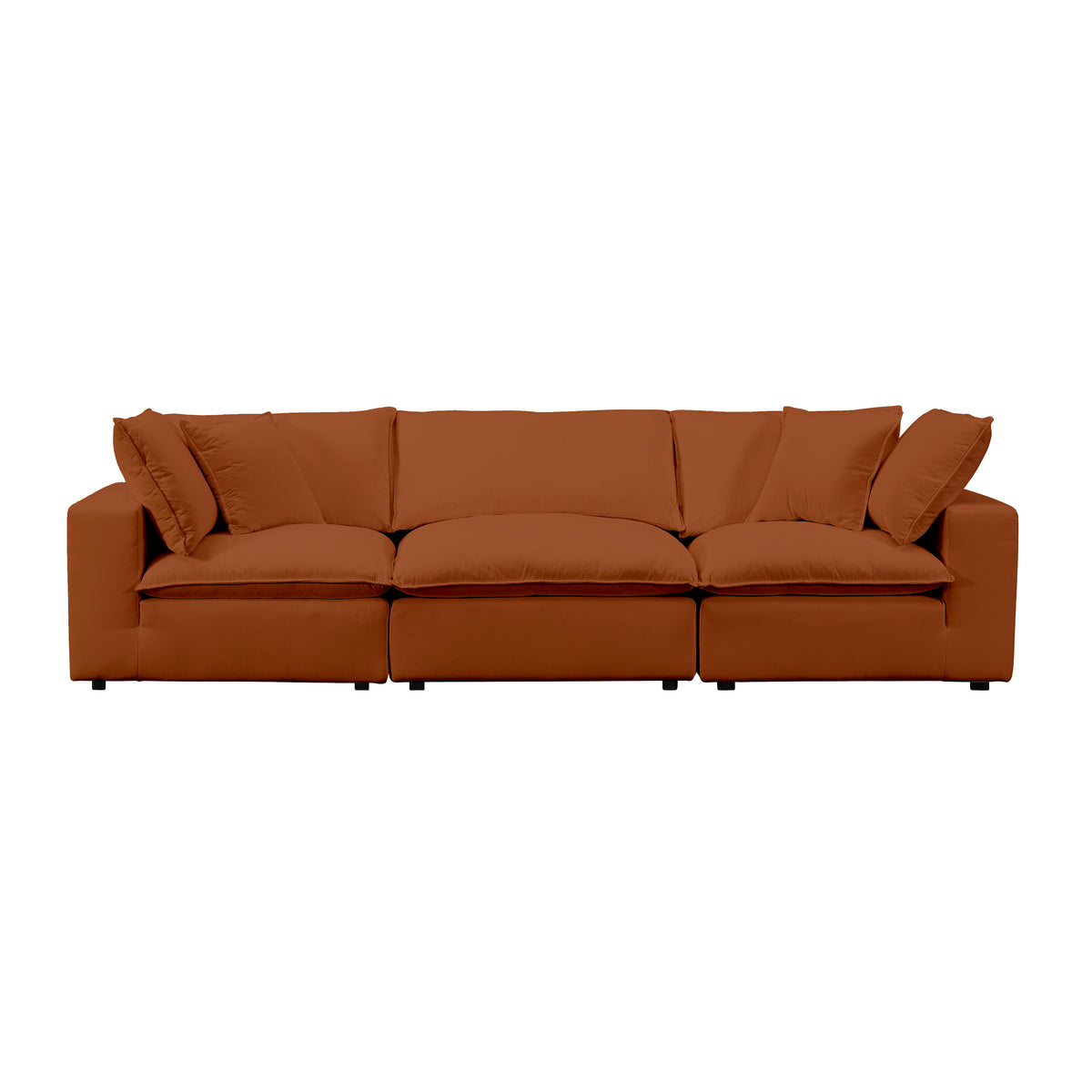 Cali 120" Modular Sofa - Rust - Image 1
