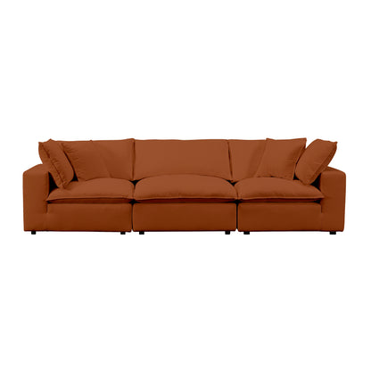 Cali 120" Modular Sofa - Rust - Image 1
