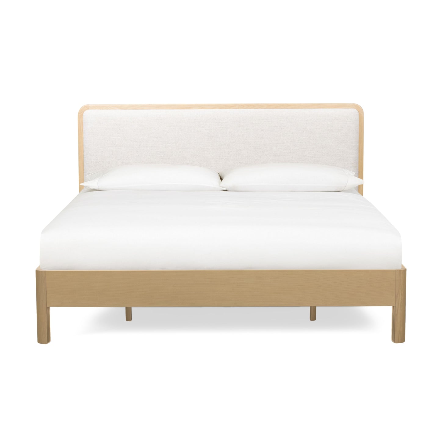 Rafaelle Natural Solid Ash King Bed - Image 1