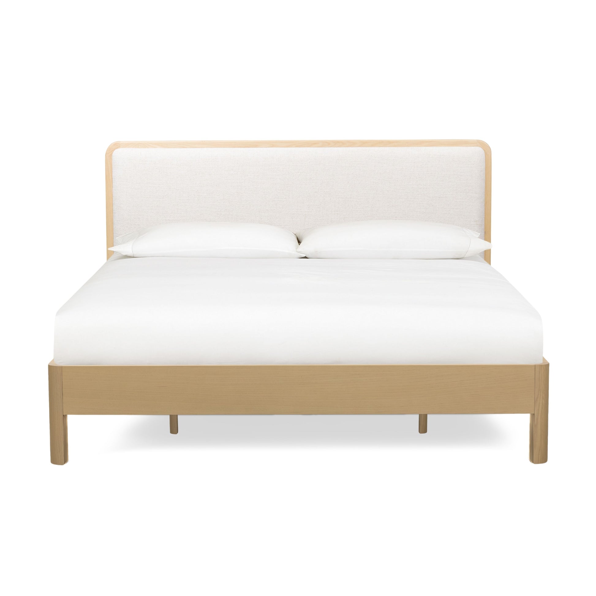 Rafaelle Natural Solid Ash King Bed - Image 1