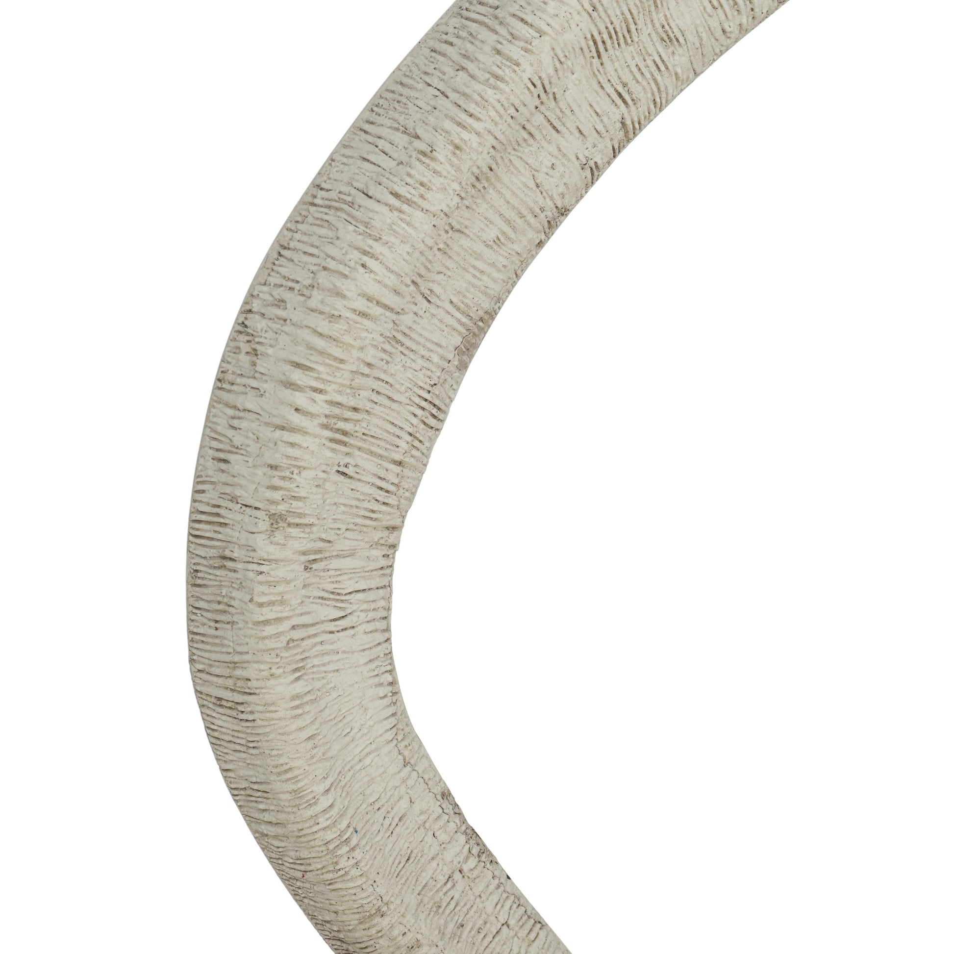 Orpheus 35"X31" Ribbed Faux Stone Wall Mirror - Image 4