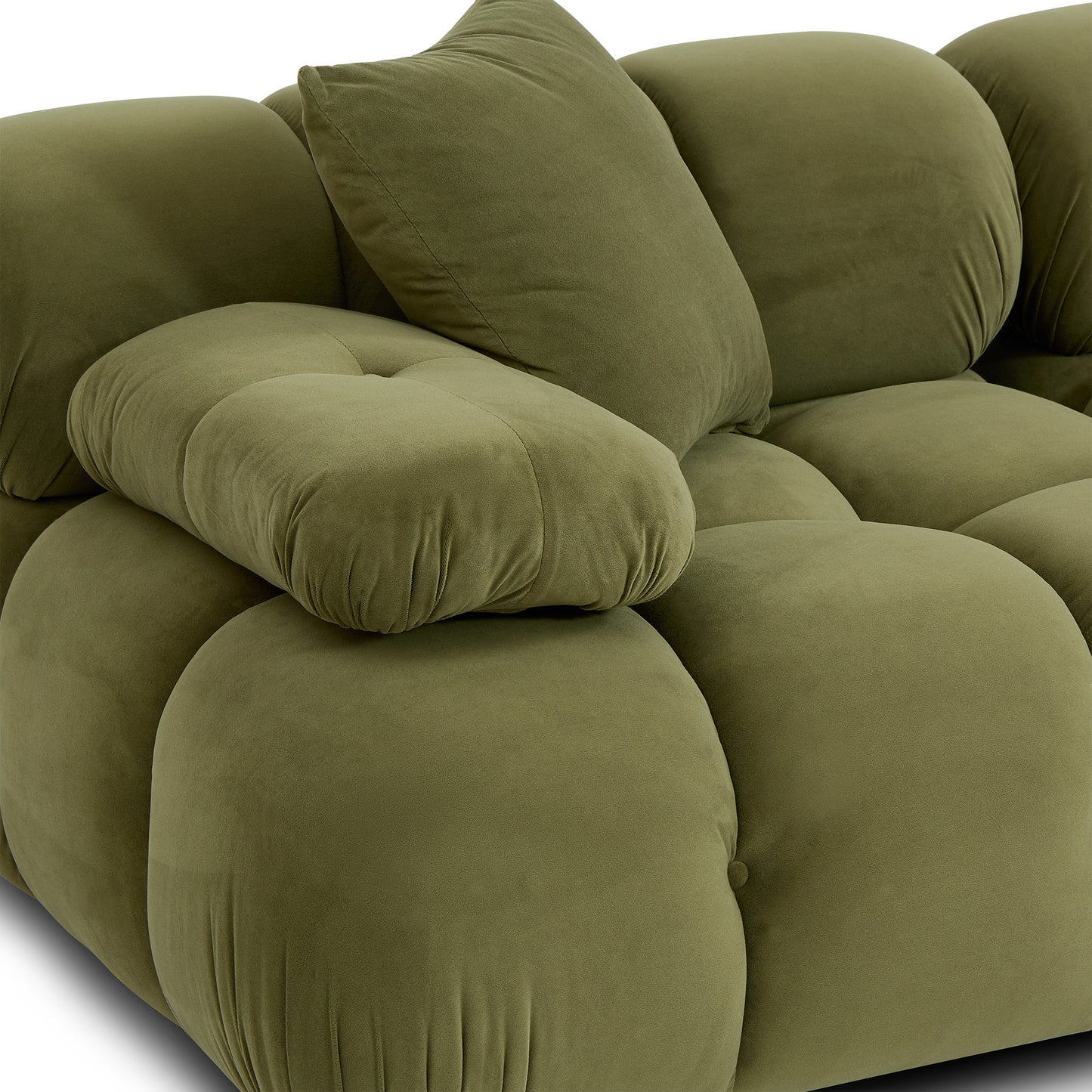 Calliope 6-piece Performance Modular U-Sectional - Olive Green - Image 4