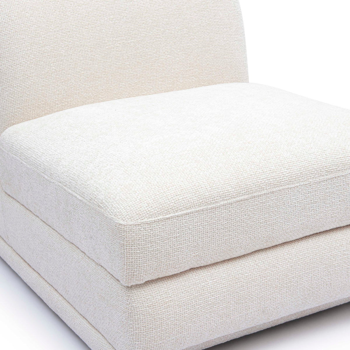 Perry Modular Armless Chair - Cream - Image 4