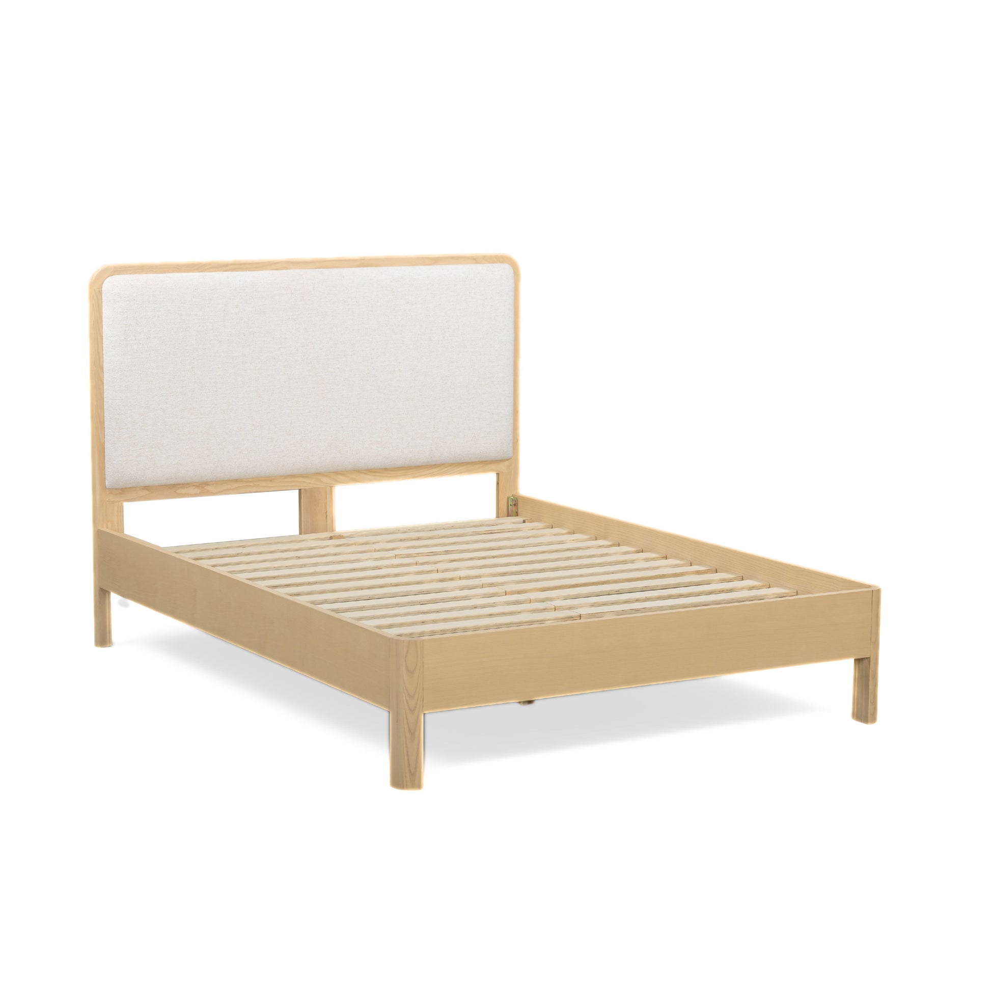 Rafaelle Natural Solid Ash Queen Bed - Image 6