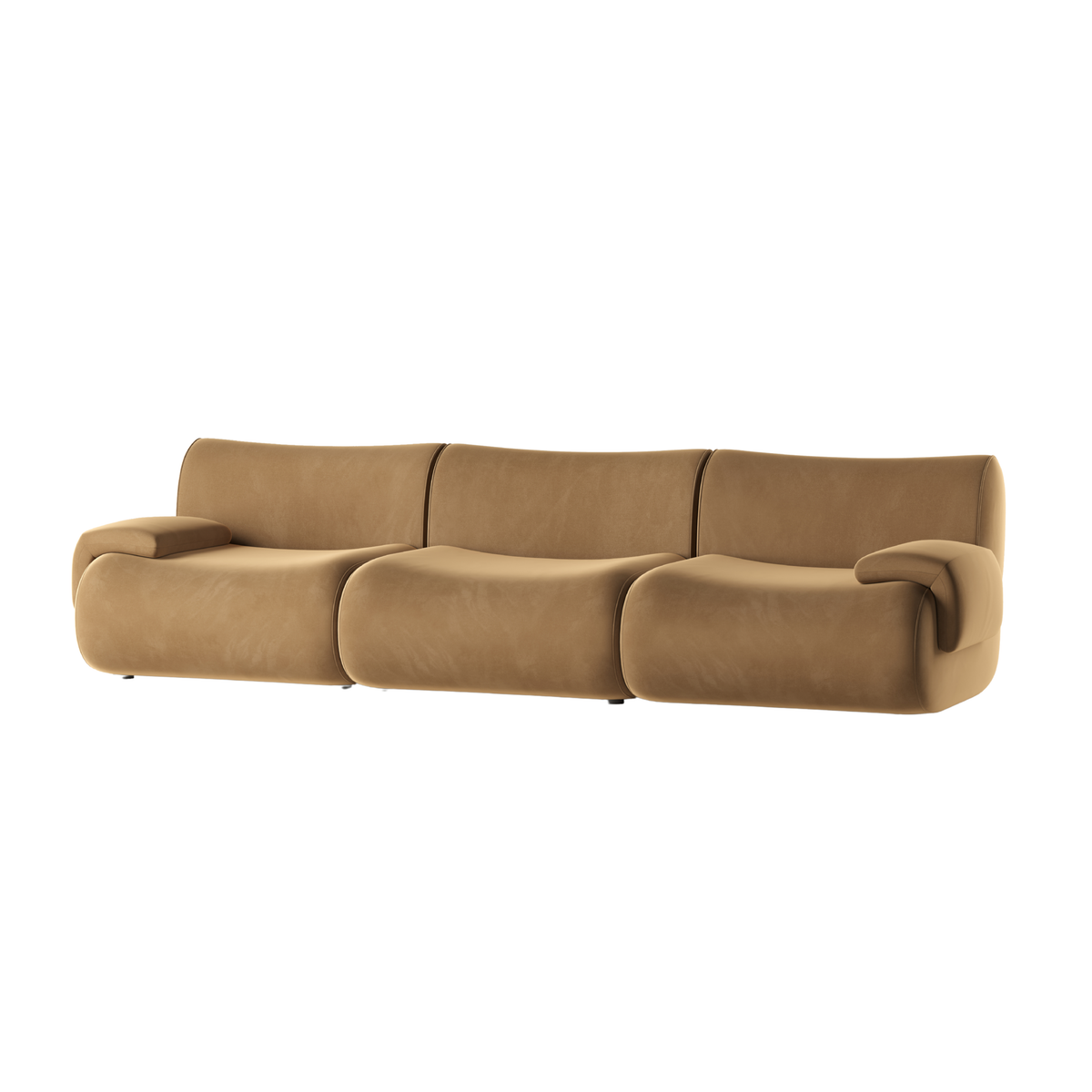 Zenith 117" Modular Sofa - Brown - Image 3