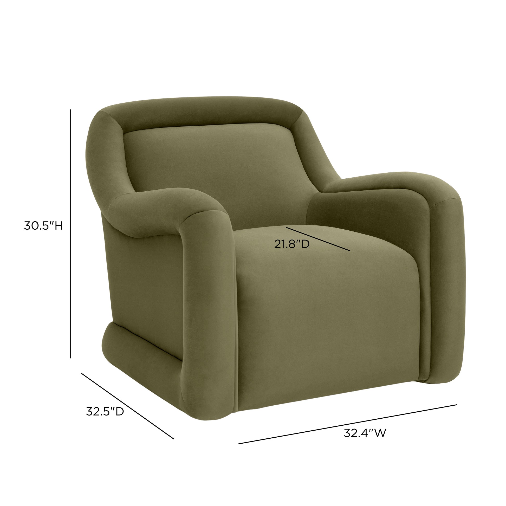 Charli Performance Swivel Chair - Green - Image 6
