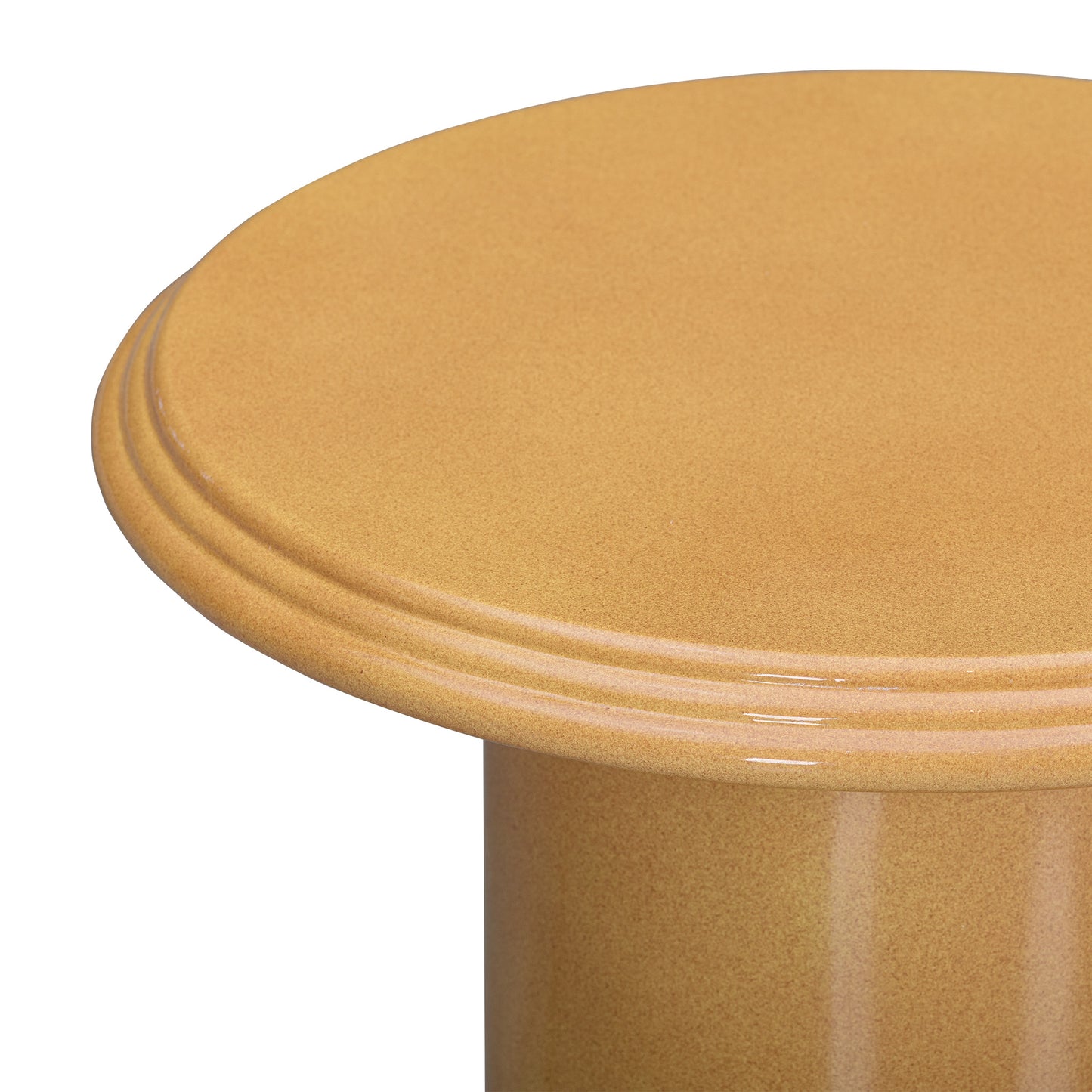 Tate Turmeric Concrete Indoor/Outdoor Side Table - Image 3