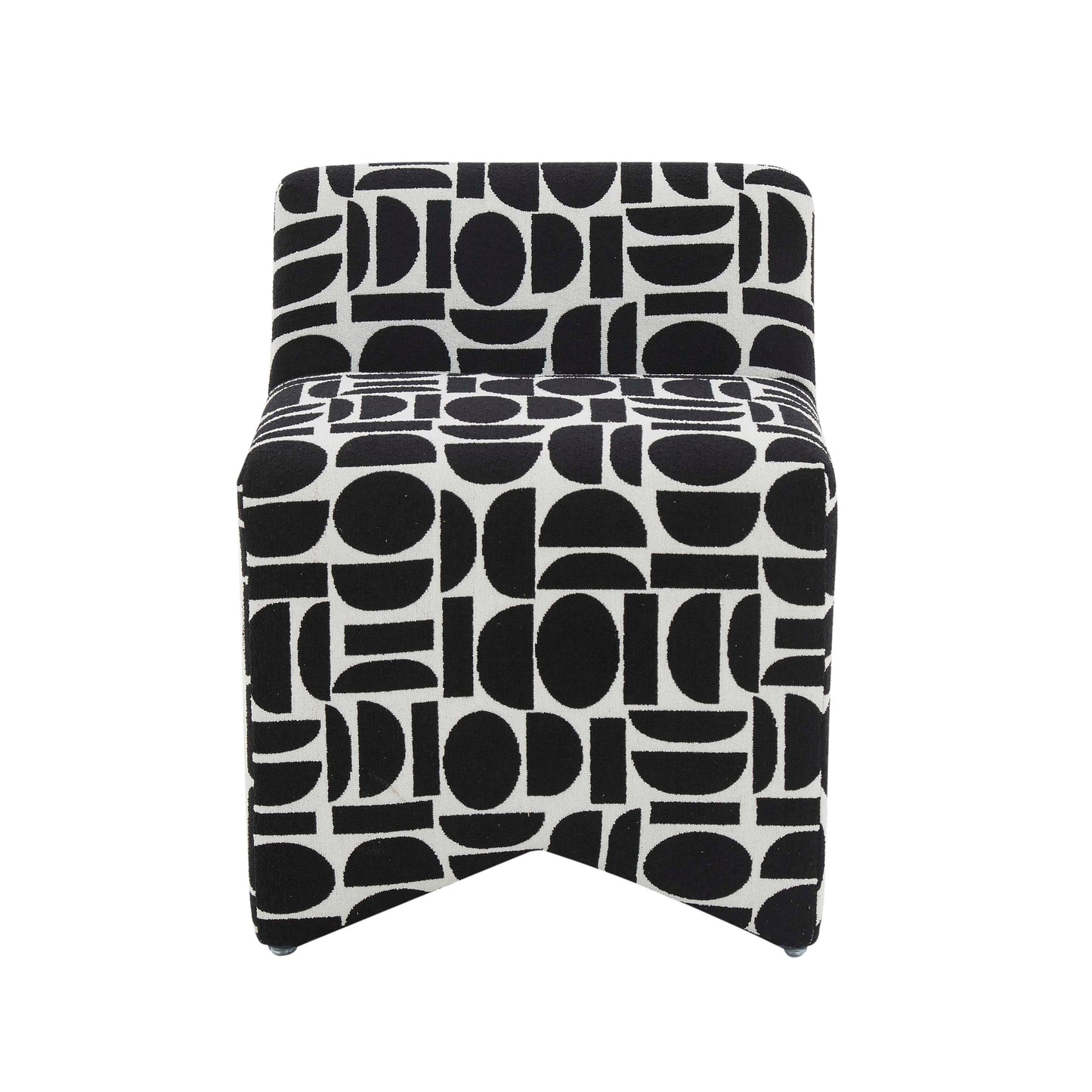 Pippa Accent Stool - Black and White - Image 4