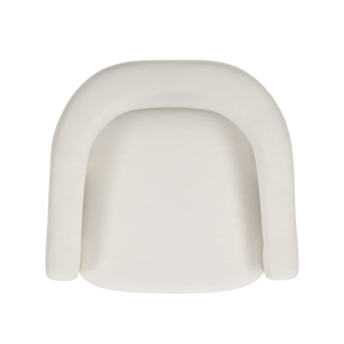 Florence Linen Accent Chair - Cream - Image 6