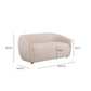 Jordan 70" Textured Performance Velvet Loveseat - Blush - Image 6