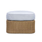 Axel Blue Boucle Outdoor Ottoman - Image 2
