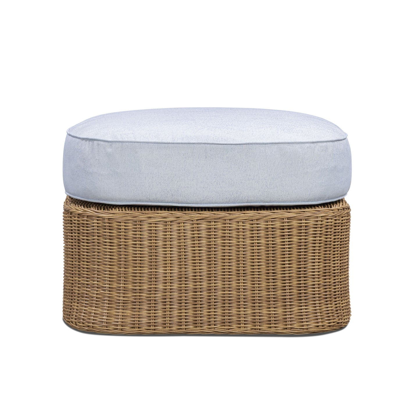 Axel Blue Boucle Outdoor Ottoman - Image 2