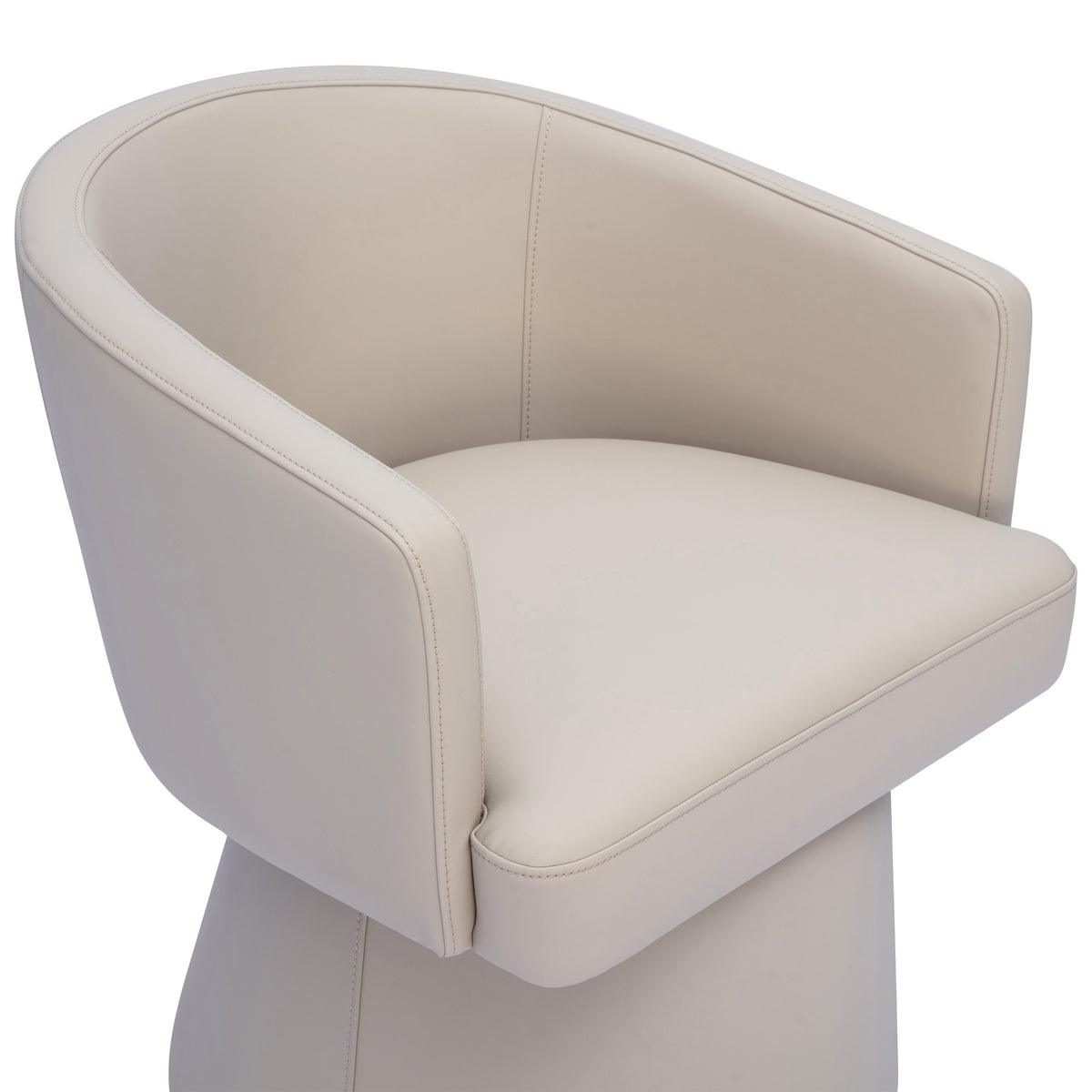Kristen Rolling Desk Chair - Beige - Image 4