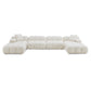 Calliope 6-piece Performance Modular U-Sectional - Cream - Image 2