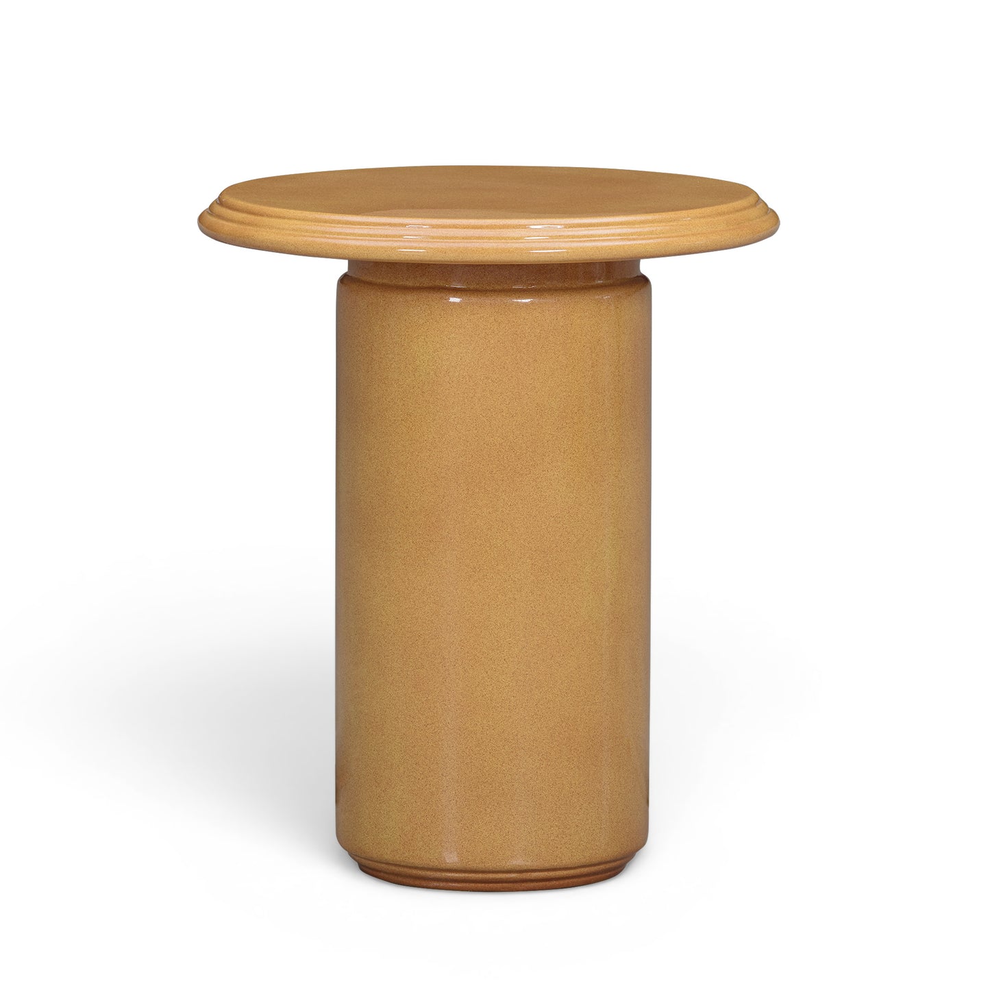 Tate Turmeric Concrete Indoor/Outdoor Side Table - Image 1