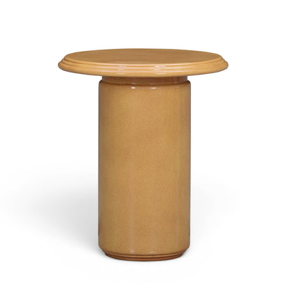 Tate Turmeric Concrete Indoor/Outdoor Side Table - Default Title - Image 2