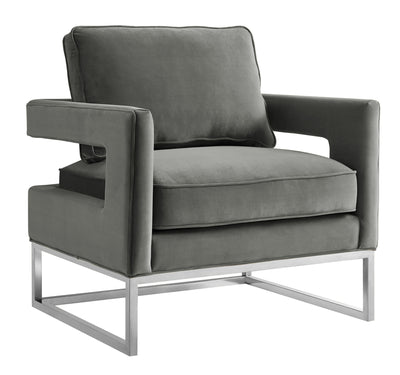 Avery Performance Velvet Accent Chair - Image 1