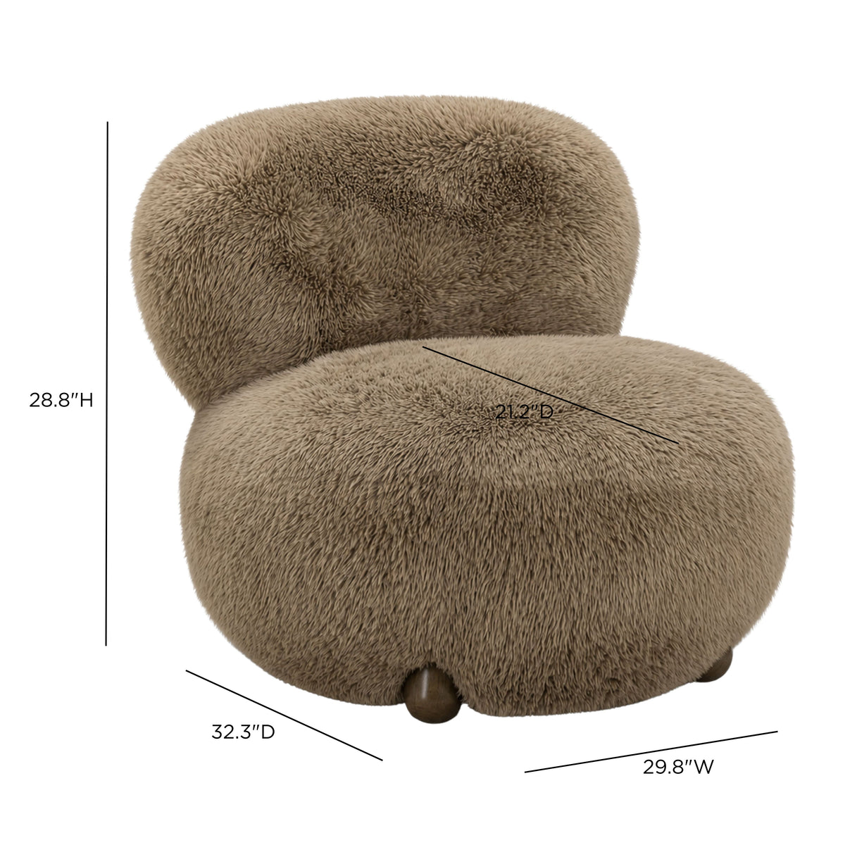 Pucker Accent Chair - Taupe - Image 7