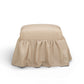 Gertrude Performance Linen Skirted Ottoman - Yellow - Image 4