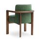 Irma Textured Performance Velvet Dining Chair - Forest Green - Image 4