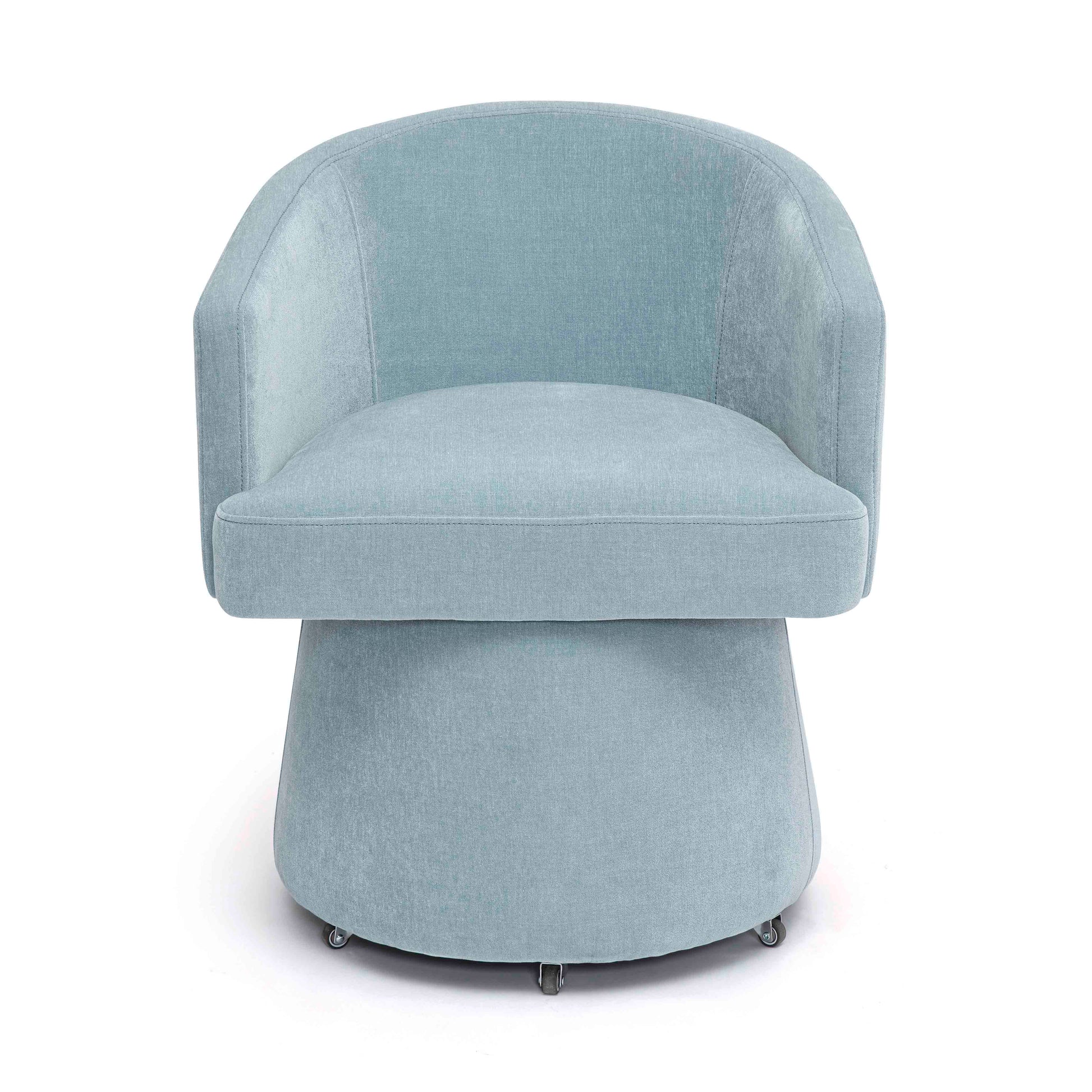 Kristen Rolling Desk Chair - Faded Blue - Image 3