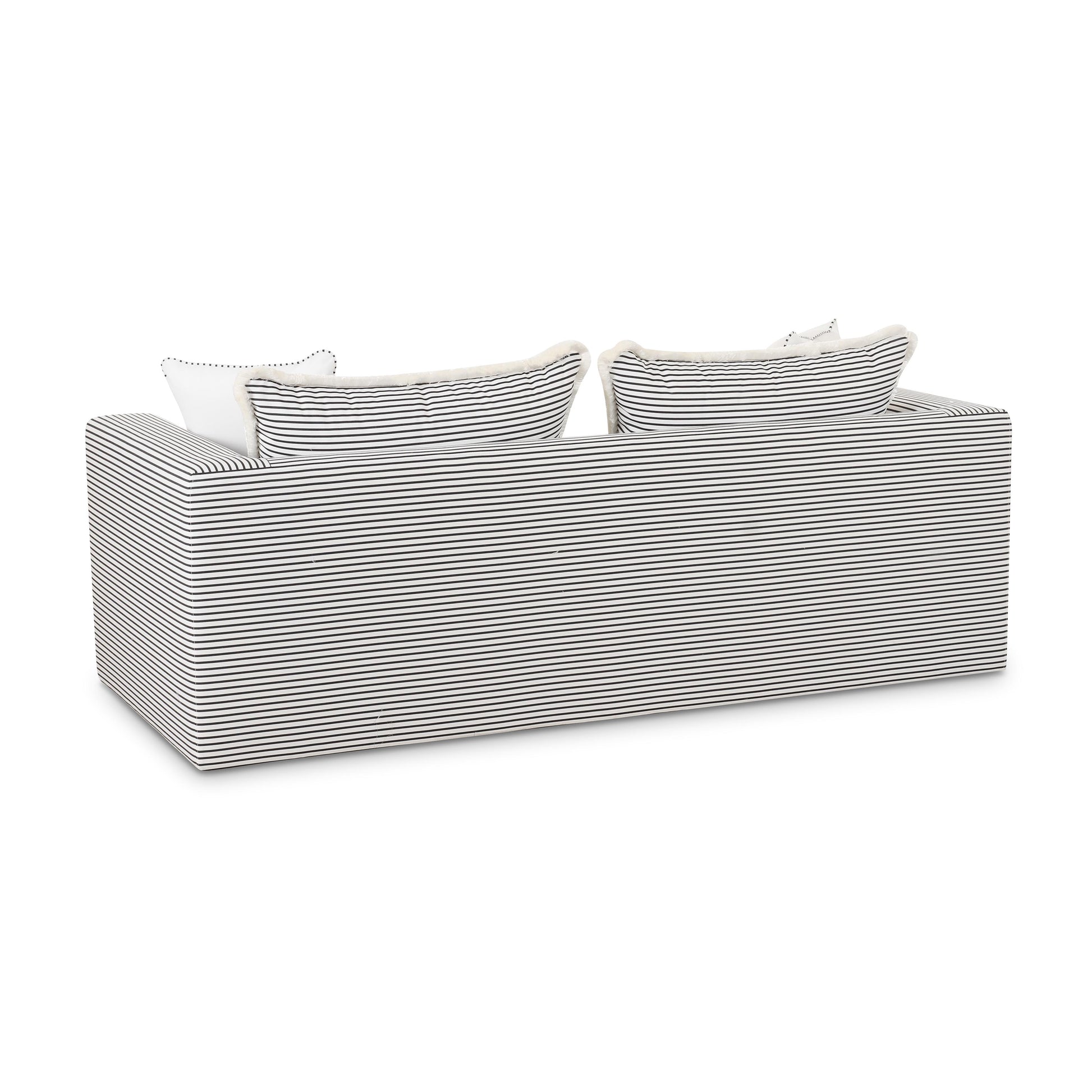 Salty 85" Indoor/Outdoor Sofa - Black Stripes - Image 4