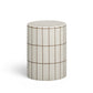 Tatiana Round Concrete Indoor/Outdoor Side Table - Ecru - Image 2