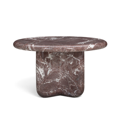 Juju Faux Marble Indoor/Outdoor Round Coffee Table (24"-32") - Red Levanto / 24" - Image 1