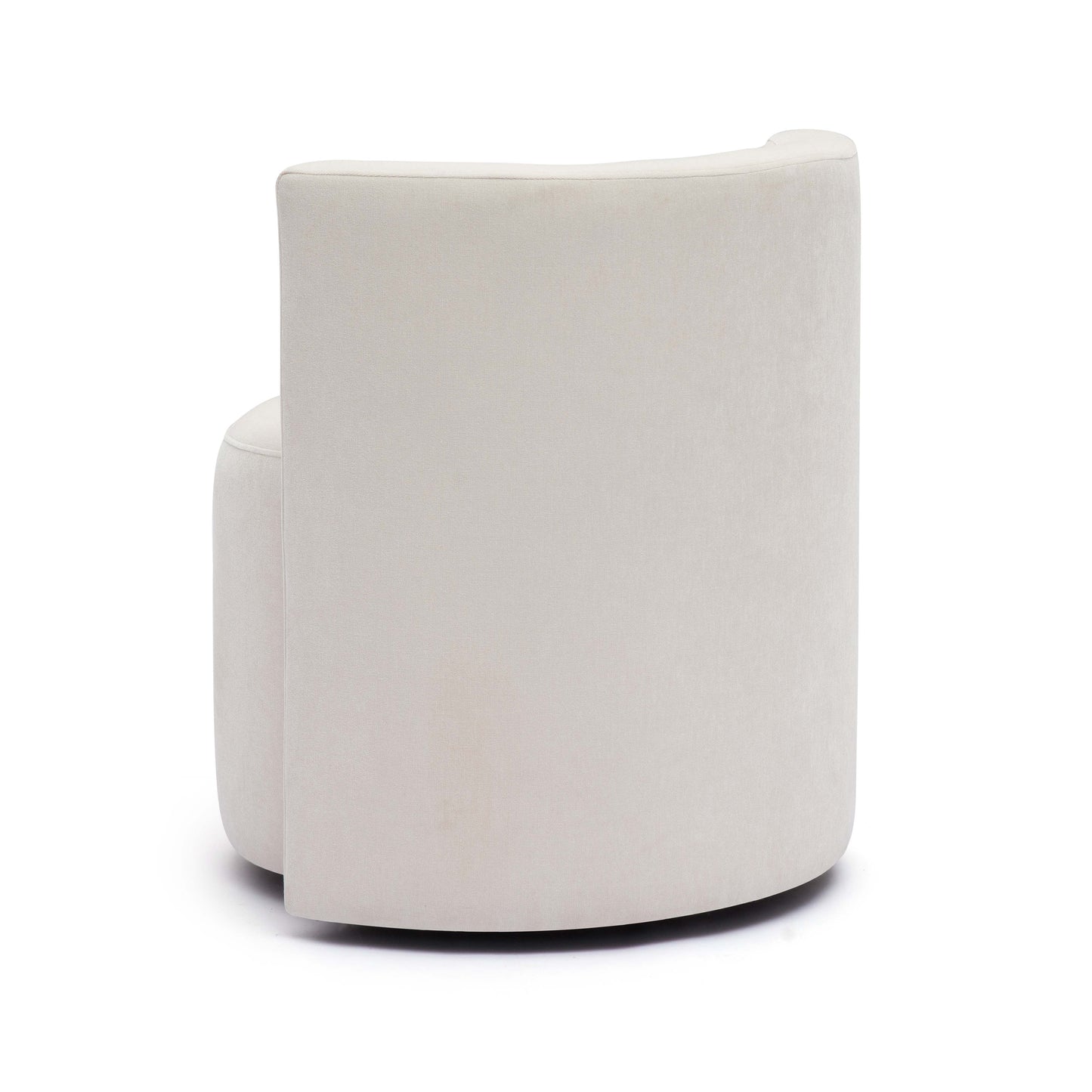 Alyssa Rolling Desk Chair - Cream - Image 4