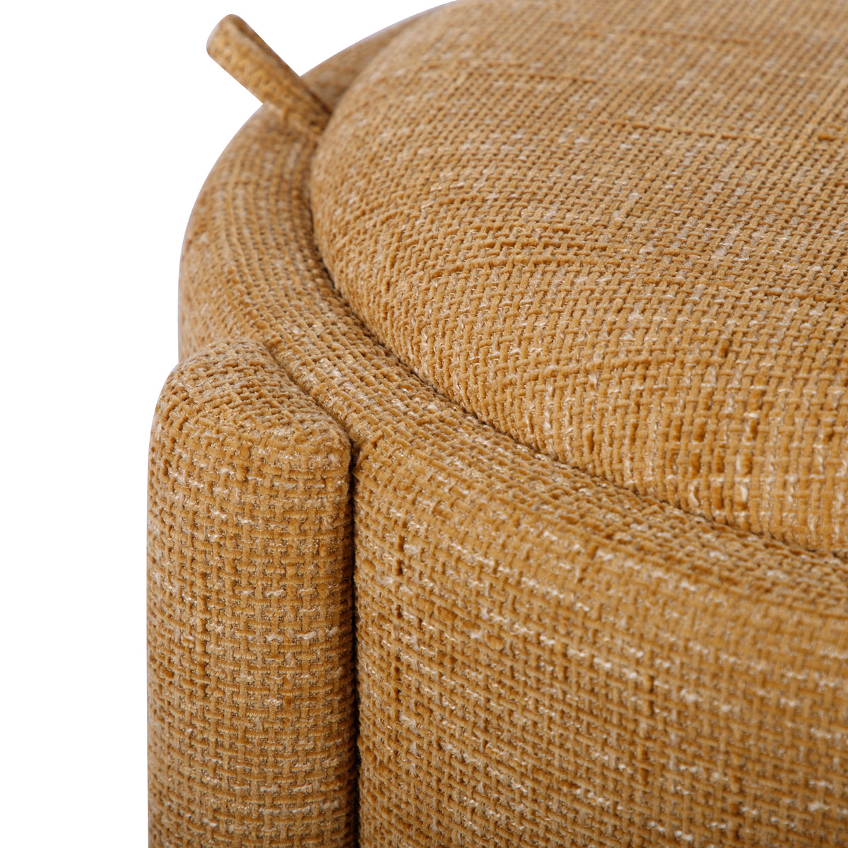 Bellamy Railroad Chenille Storage Stool With Reversible Tray Top - Curry - Image 7