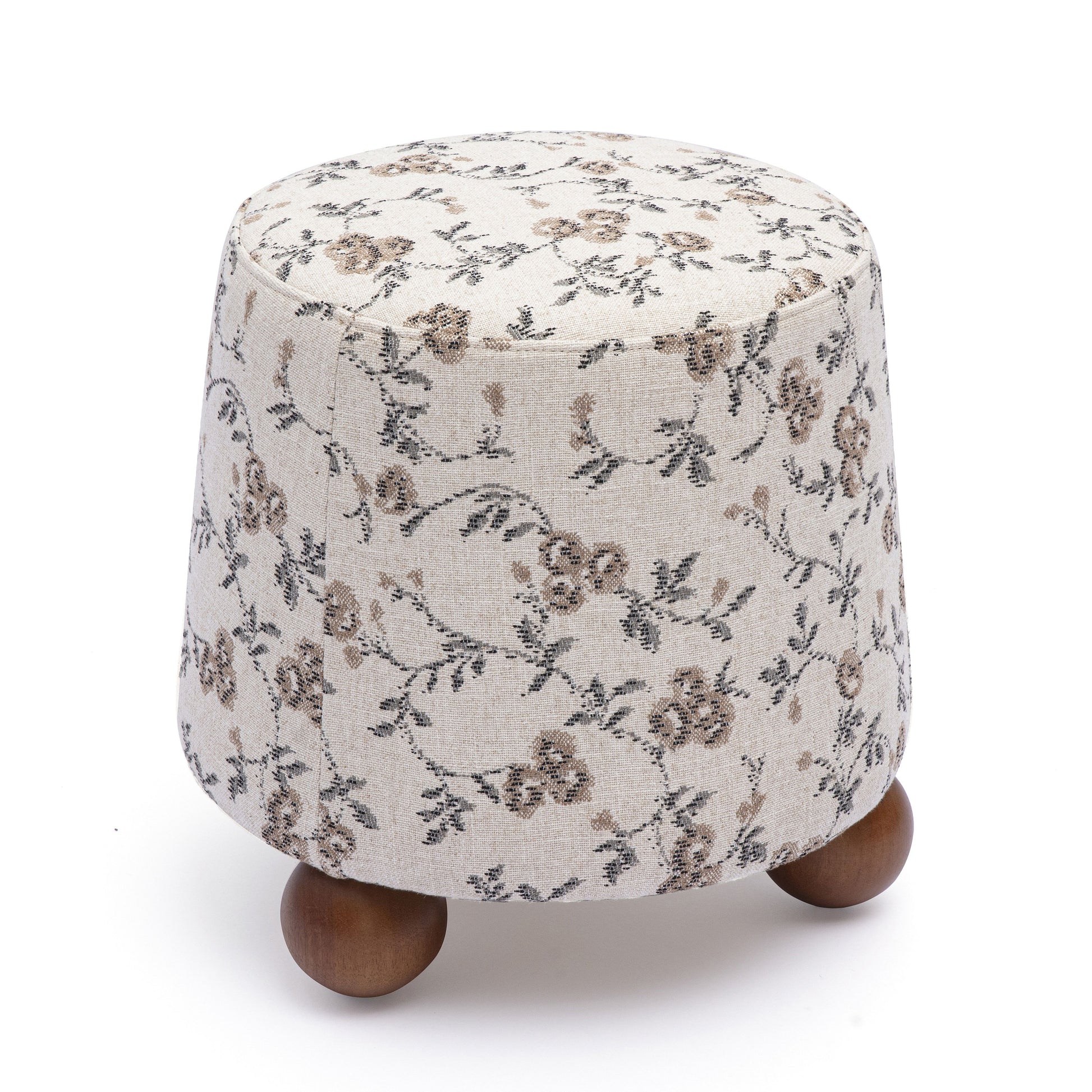 Jaine Ottoman - Beige Floral - Image 3