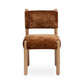 Bruno Thick Performance Chenille Straight Back Dining Chair - Bronze - Image 2