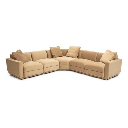 Perry 5-Piece Modular L-Sectional - Tan - Image 1