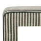 Byron Square Cotton Jute Ottoman - Green - Image 4