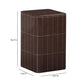 Tatiana Square Concrete Indoor/Outdoor Side Table - Maroon - Image 5
