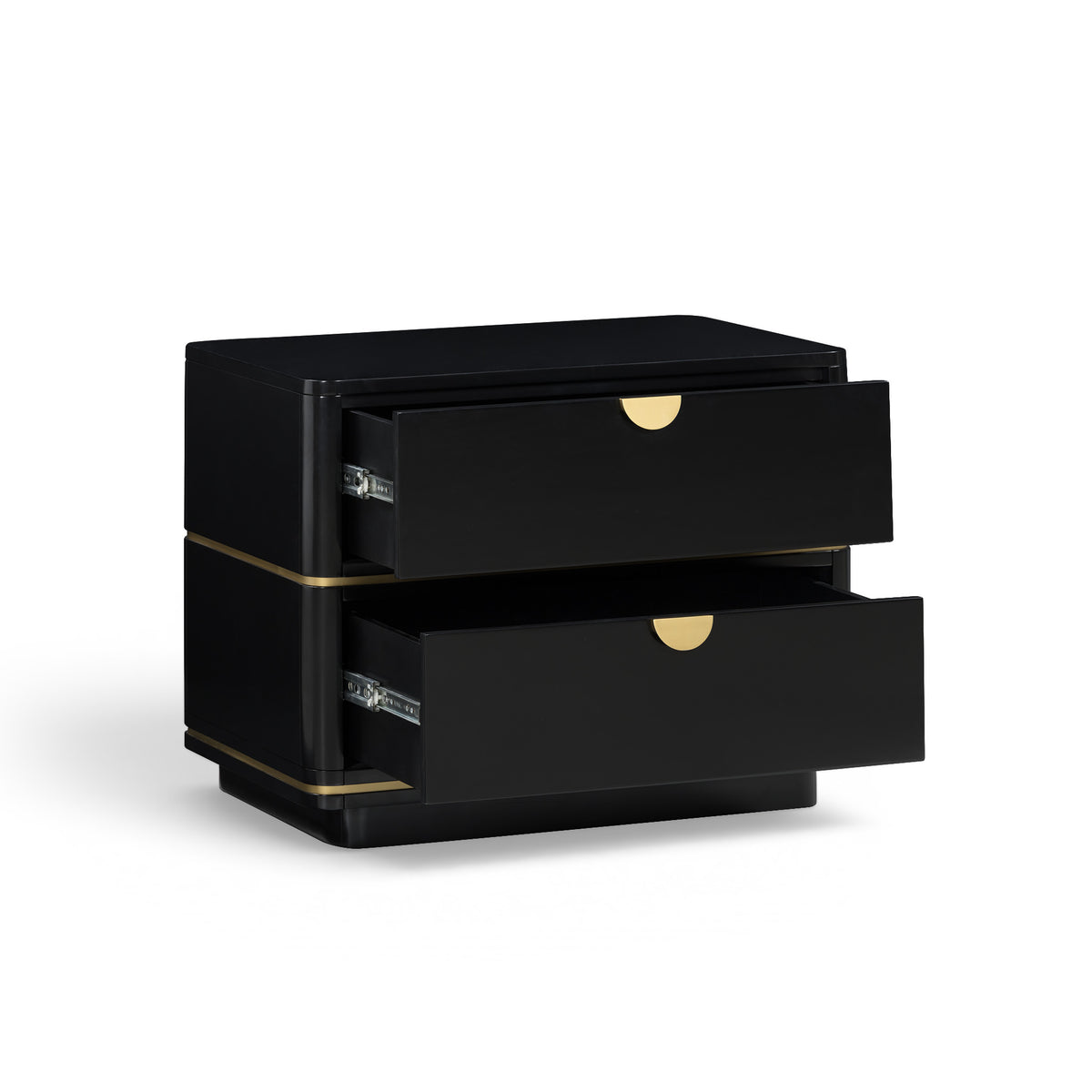 Julieta 28" 2-Drawer Nightstand - Black - Image 4