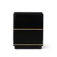 Julieta 28" 2-Drawer Nightstand - Black - Image 3
