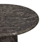 Cynthia 36" Dark Emperador Faux Marble Indoor/Outdoor Coffee Table - Image 3