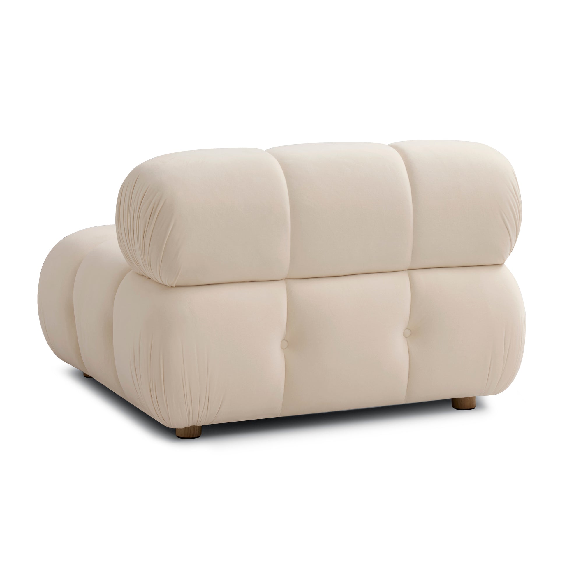 Calliope Performance Modular Armless Chair - Off-White - Image 3