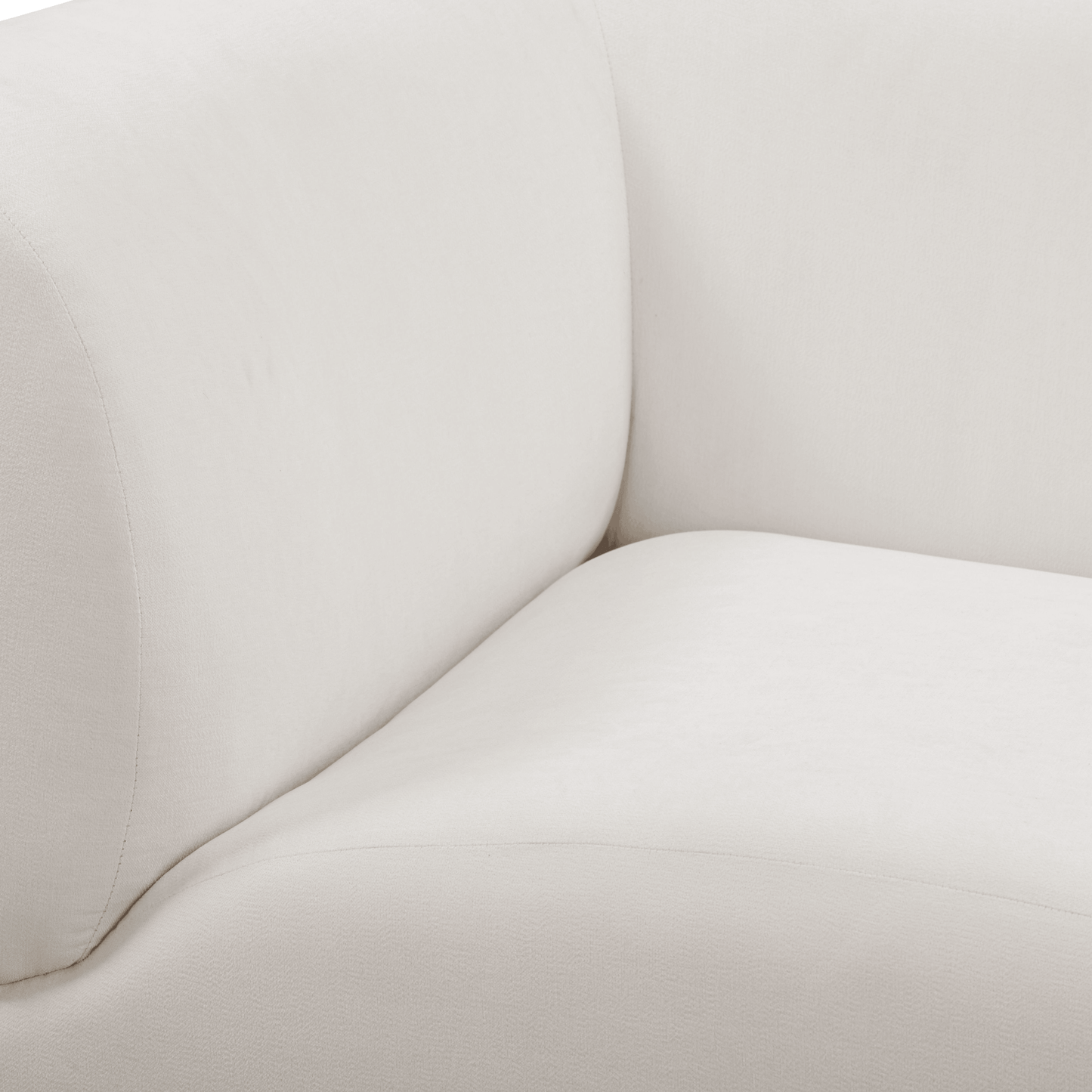 Zenith 5-Piece Contract-Grade Upcycled Fabric Modular L-Sectional - Cream - Image 4