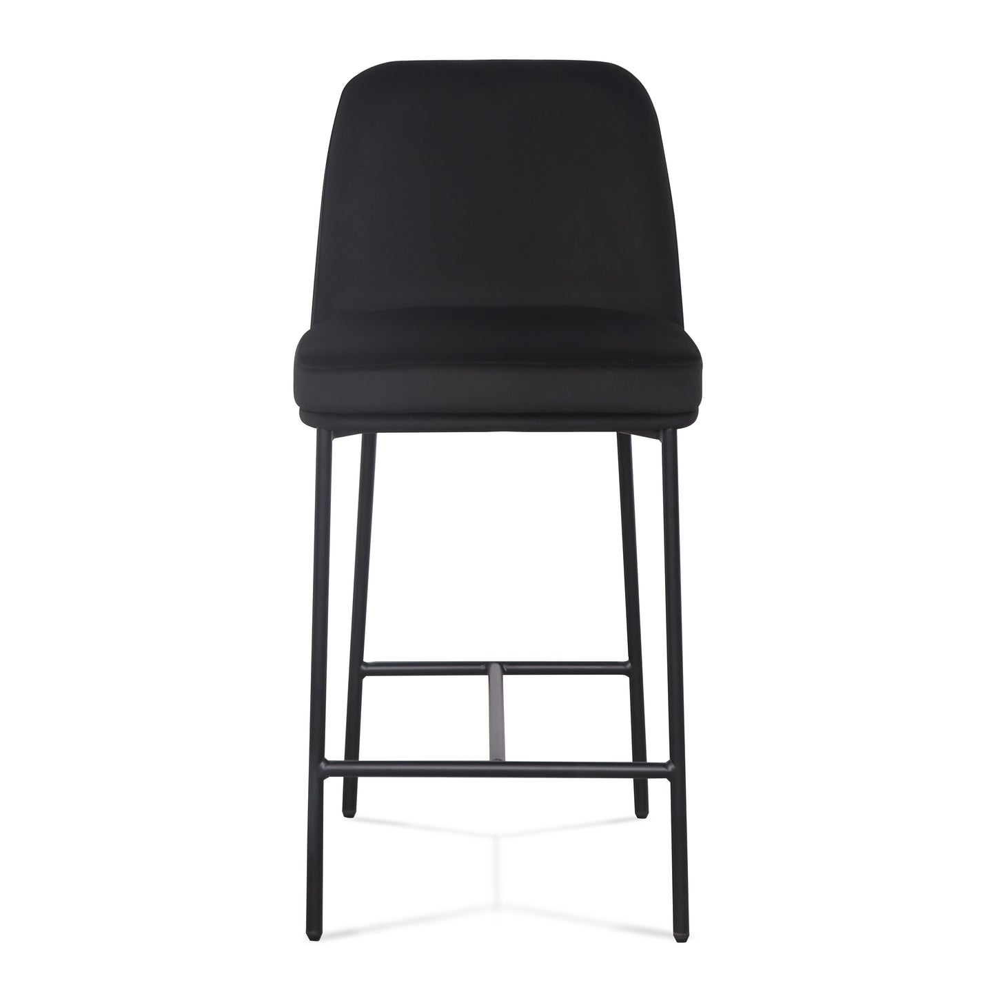 Sydney Performance Velvet Counter Stool Set of 2 - Black - Image 3