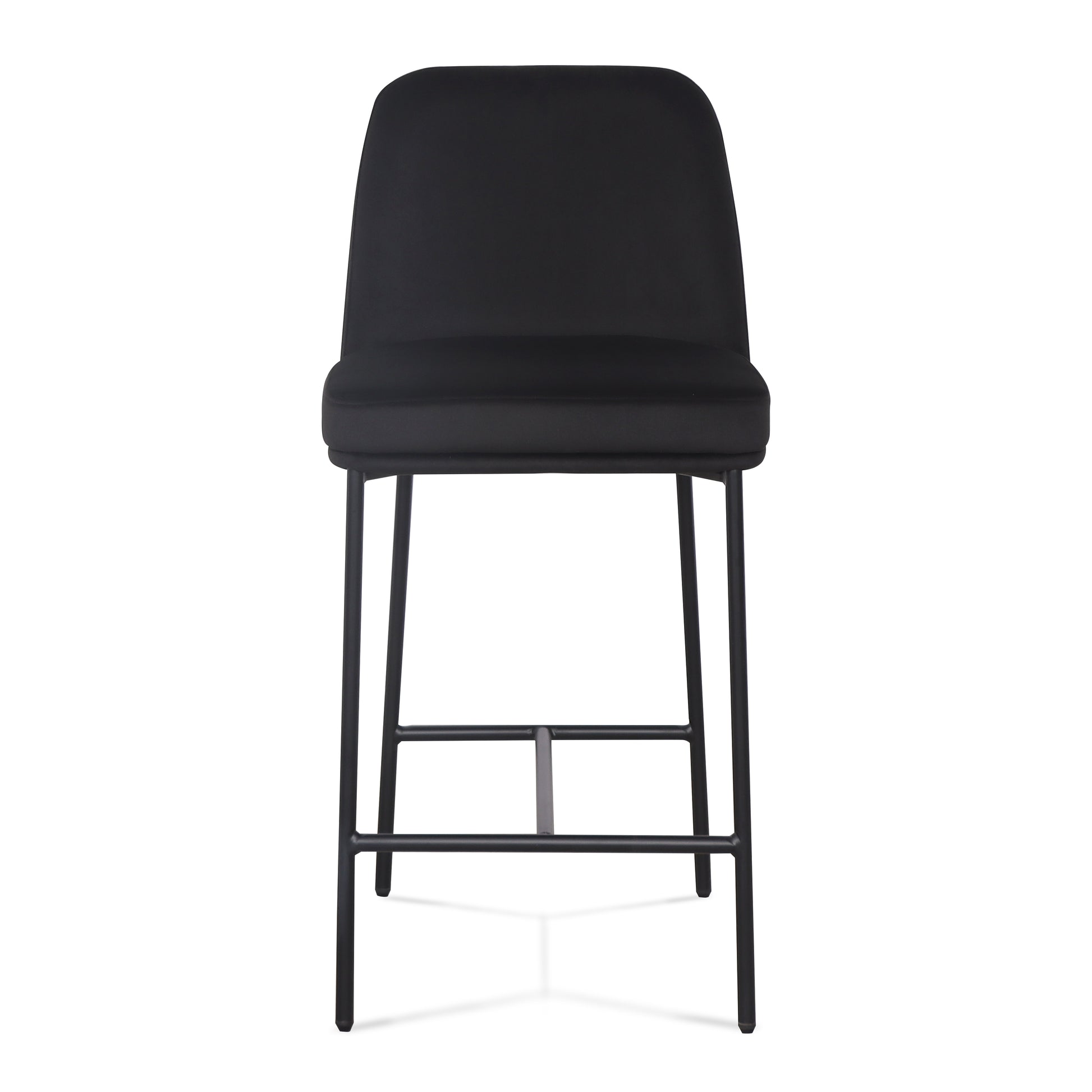 Sydney Performance Velvet Counter Stool Set of 2 - Black - Image 3