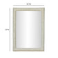 Orpheus 34"X47" Ribbed Faux Stone Rectangular Wall Mirror - Image 5