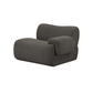 Zenith Contract-Grade Upcycled Fabric Corner Chair - Grey / RAF - Image 3