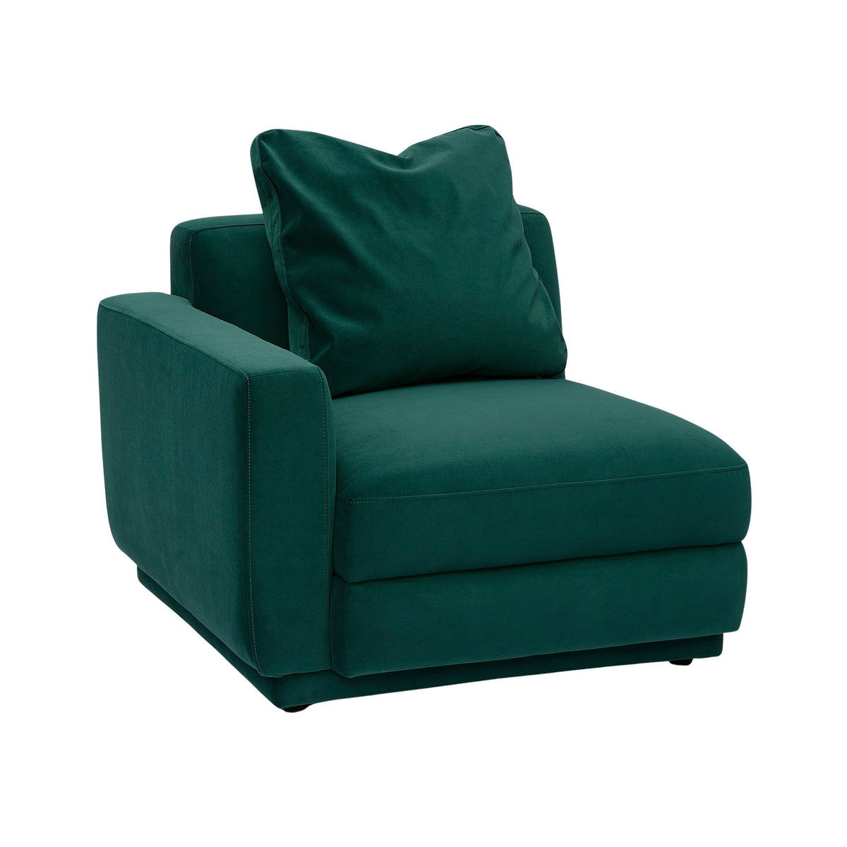 Perry Modular Corner Chair - Deep Green / LAF - Image 1