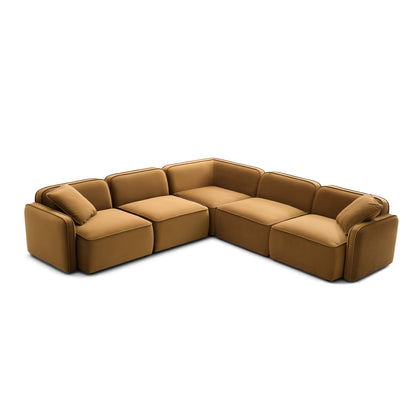 Travie 5-Piece Modular L-Sectional - Honey - Image 1
