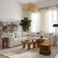 Hangover 81" Modular Loveseat - Cream - Image 2