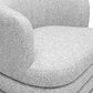 Astor Swivel Hotel Lounge Chair - Light Grey - Image 5
