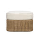 Axel Boucle Outdoor Ottoman - Cream - Image 2